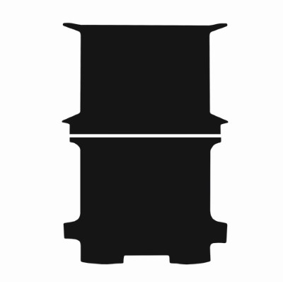 Ford Transit Custom 2024 - Present (SWB) (Double Sliding Door) Rear Van Mat